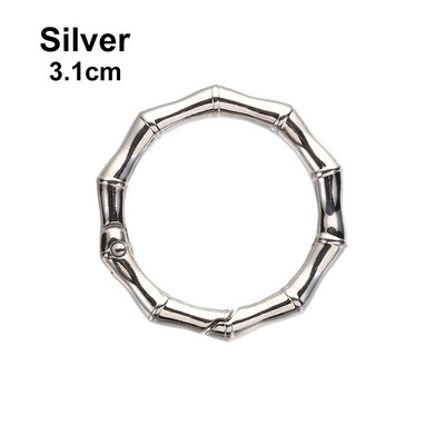 25cm/31cm Δαχτυλίδι ελατηρίου Στρογγυλή σκανδάλη ώθησης Πόρπες κλειδιών Κλιπ κουμπωτά γάντζοι Δαχτυλίδια επιμεταλλωμένη πύλη Καραμπίνερ Τσάντες τσάντες Αξεσουάρ