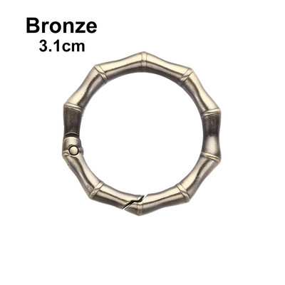 25cm/31cm Δαχτυλίδι ελατηρίου Στρογγυλή σκανδάλη ώθησης Πόρπες κλειδιών Κλιπ κουμπωτά γάντζοι Δαχτυλίδια επιμεταλλωμένη πύλη Καραμπίνερ Τσάντες τσάντες Αξεσουάρ