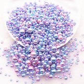 20g Mermaid Color Round Pearl Beads 3-8mm Gradiented ABS Rhinestone Pearls Beads for DIY Nail Art Διακοσμητικά Αξεσουάρ