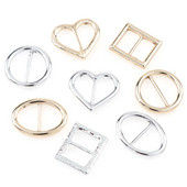 10 gab. Metāla zelta šķembu krāsa sirds apaļa, izliekta trīs slīdošā slīdņa regulēšanas sprādzes platāka stila mugursomas siksna, siksna āra soma P