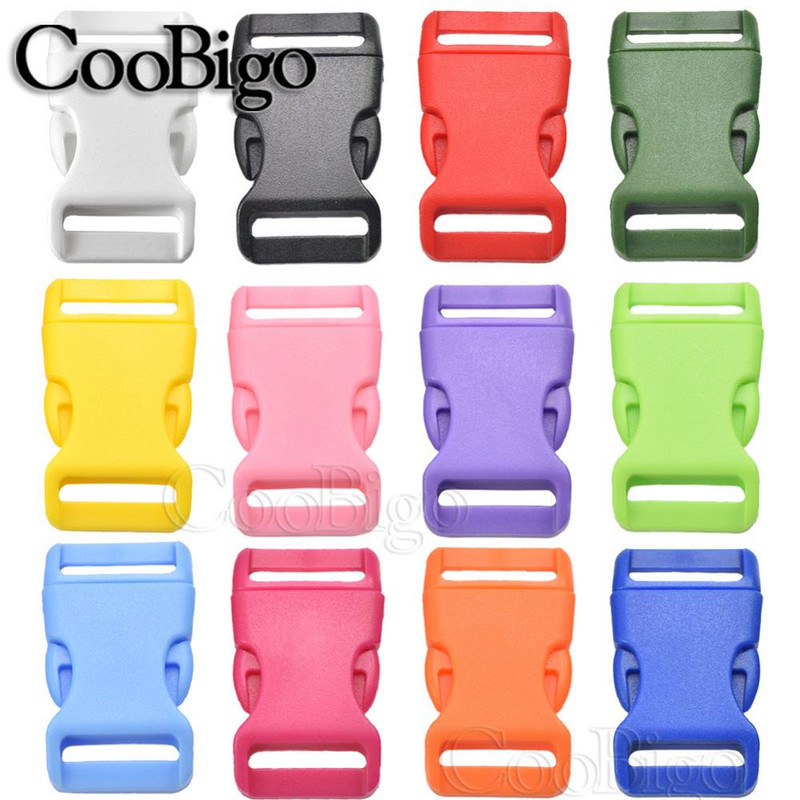 5db 20 mm-es színes kontúrozott oldalkioldó csatok Paracord karkötőhöz kisállat nyakörv pánt hátizsák heveder varrás barkács kiegészítők