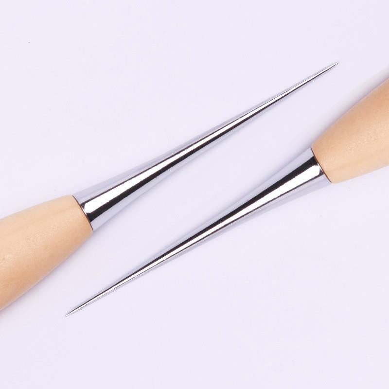 Σουβίλι για ράψιμο Δερμάτινη χειροτεχνία Ραφή Σουβίλι Επαγγελματική διάτρηση Εργαλεία στρογγυλής τρύπας Αξεσουάρ Ατσάλινο ξύλο Ξύλινη λαβή Diy Craft