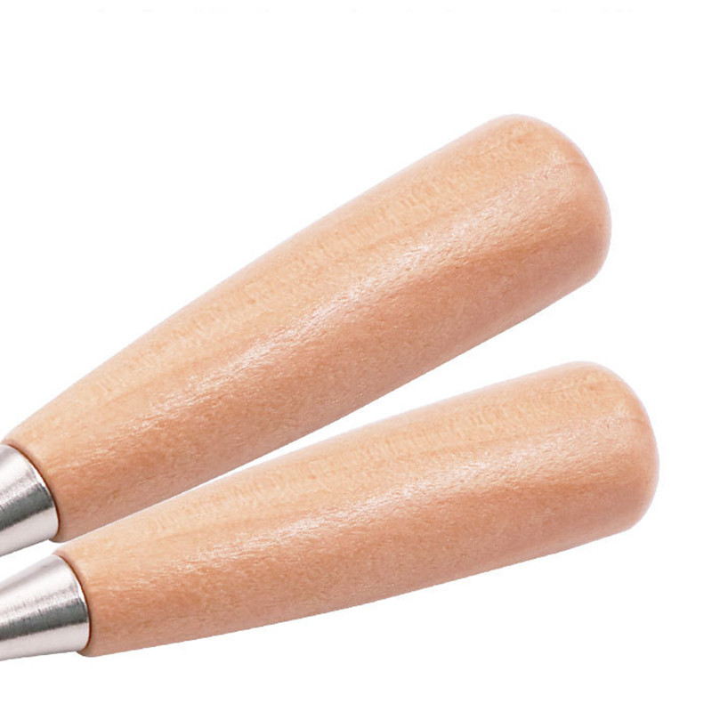 Σουβίλι για ράψιμο Δερμάτινη χειροτεχνία Ραφή Σουβίλι Επαγγελματική διάτρηση Εργαλεία στρογγυλής τρύπας Αξεσουάρ Ατσάλινο ξύλο Ξύλινη λαβή Diy Craft