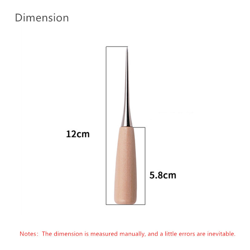 Σουβίλι για ράψιμο Δερμάτινη χειροτεχνία Ραφή Σουβίλι Επαγγελματική διάτρηση Εργαλεία στρογγυλής τρύπας Αξεσουάρ Ατσάλινο ξύλο Ξύλινη λαβή Diy Craft