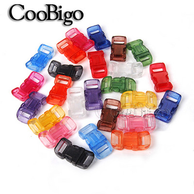 Krāsains sprādzes sprādzes aizdare siksnas siksnas jostas mugursomas soma Paracord rokassprādze suņu apkakles apģērbi DIY aksesuāri 10gab