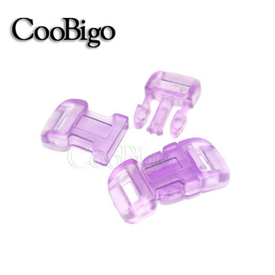 Krāsains sprādzes sprādzes aizdare siksnas siksnas jostas mugursomas soma Paracord rokassprādze suņu apkakles apģērbi DIY aksesuāri 10gab