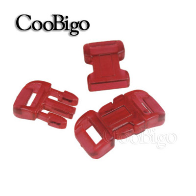 Krāsains sprādzes sprādzes aizdare siksnas siksnas jostas mugursomas soma Paracord rokassprādze suņu apkakles apģērbi DIY aksesuāri 10gab