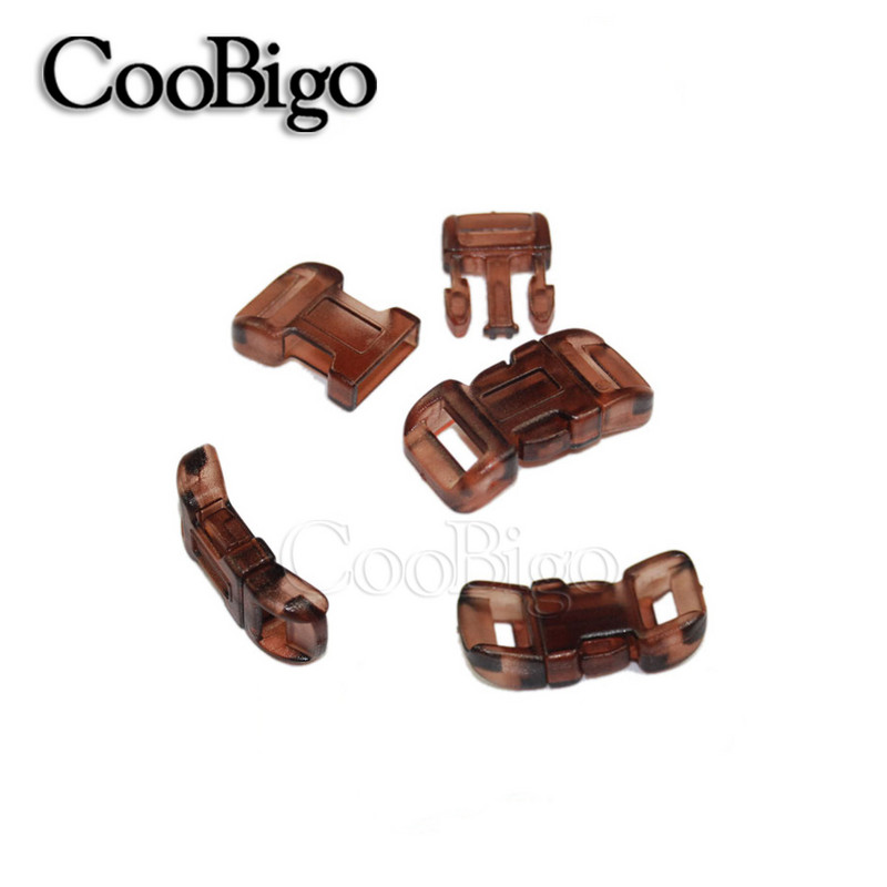 Krāsains sprādzes sprādzes aizdare siksnas siksnas jostas mugursomas soma Paracord rokassprādze suņu apkakles apģērbi DIY aksesuāri 10gab