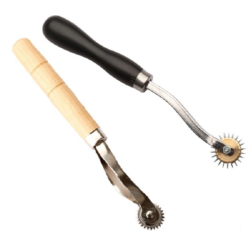 Overstitch Wheel Leather Sewing Stitch Spacing Paper Perforating Tool Roulette Needle Quilting Marker Cloth Crafts DIY 4mm/2mm