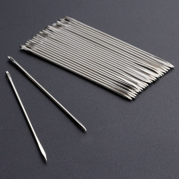 25Pcs Hand Needles Δερμάτινη Ραπτική Ραπτική για Χειροτεχνία DIY Χειροκίνητο Ράψιμο Αφιερωμένη Τριγωνική βελόνα από ανοξείδωτο ατσάλι 4,5cm/4cm