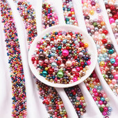 Mărgele de perle rotunde de 20g amestecate 3/4/5/6/8/10mm margele acrilice distanțier mărgele libere pentru fabricarea de bijuterii DIY, accesorii, accesorii