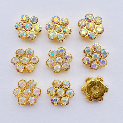 50 buc. Mărgele cu flori de prun de culori mixte, bricolaj, artizanat, cu spate plat, Cabochon, pentru album de album, agrafe de păr, ornamente F56