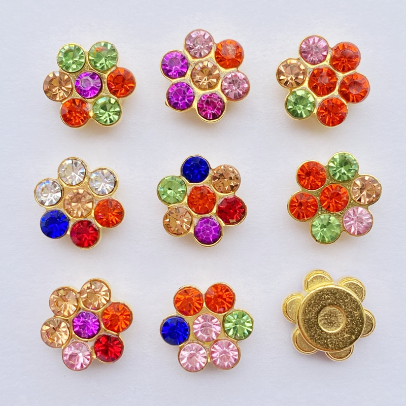 50 buc. Mărgele cu flori de prun de culori mixte, bricolaj, artizanat, cu spate plat, Cabochon, pentru album de album, agrafe de păr, ornamente F56