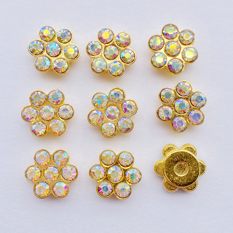 50 buc. Mărgele cu flori de prun de culori mixte, bricolaj, artizanat, cu spate plat, Cabochon, pentru album de album, agrafe de păr, ornamente F56