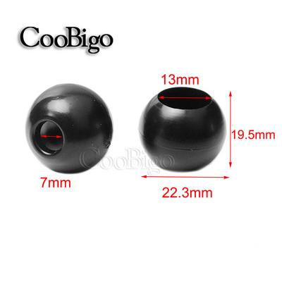 Poni mărgele din plastic Bungee Ball Capetele snurului Clips Stopper Clemă Coarda elastică Faceți cusut DIY Piese împletitură de păr Brățară Rucsac 5 buc