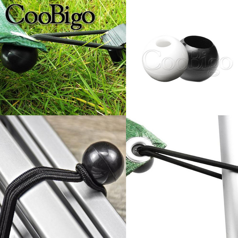 Poni mărgele din plastic Bungee Ball Capetele snurului Clips Stopper Clemă Coarda elastică Faceți cusut DIY Piese împletitură de păr Brățară Rucsac 5 buc