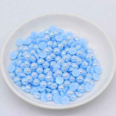 3/4/6/8/10mm läikiv AB lame seljaosa poolümmargune Imitatsioonpärl käsitöö jaoks mõeldud väljalõigete album Nail Art Dekoratsioon kingad rõivas DIY aksessuaarid