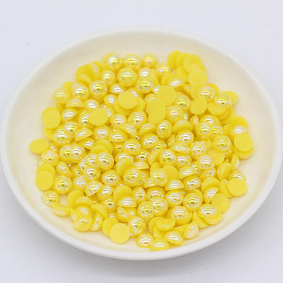 3/4/6/8/10mm läikiv AB lame seljaosa poolümmargune Imitatsioonpärl käsitöö jaoks mõeldud väljalõigete album Nail Art Dekoratsioon kingad rõivas DIY aksessuaarid