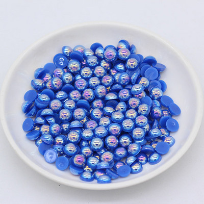 3/4/6/8/10mm läikiv AB lame seljaosa poolümmargune Imitatsioonpärl käsitöö jaoks mõeldud väljalõigete album Nail Art Dekoratsioon kingad rõivas DIY aksessuaarid