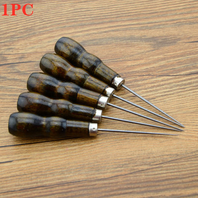 2021, fierbinte, 1 bucată, durabilă, profesională, din piele, cu mâner din lemn, unelte pentru artizanat din piele, cusături, accesorii de cusut, accesorii pentru artizanat