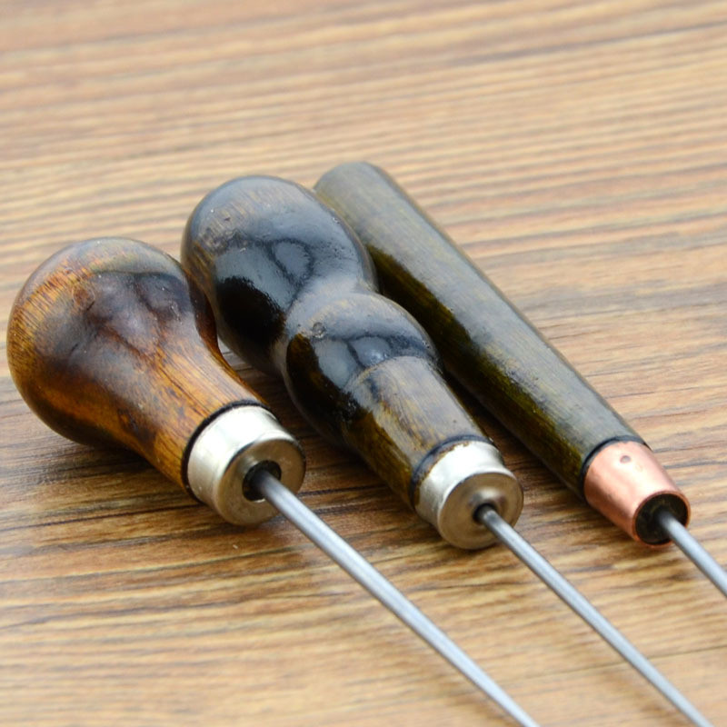 2021, fierbinte, 1 bucată, durabilă, profesională, din piele, cu mâner din lemn, unelte pentru artizanat din piele, cusături, accesorii de cusut, accesorii pentru artizanat