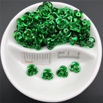 100PCS 11mm 3D Rose Flower Shape Jewelry Findings Χάντρες αλουμινίου Καπάκι Charms Κρεμαστό Γούρια Χάντρες για την κατασκευή κοσμημάτων