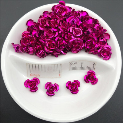 100PCS 11mm 3D Rose Flower Shape Jewelry Findings Χάντρες αλουμινίου Καπάκι Charms Κρεμαστό Γούρια Χάντρες για την κατασκευή κοσμημάτων