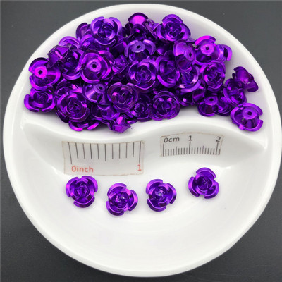 100PCS 11mm 3D Rose Flower Shape Jewelry Findings Χάντρες αλουμινίου Καπάκι Charms Κρεμαστό Γούρια Χάντρες για την κατασκευή κοσμημάτων