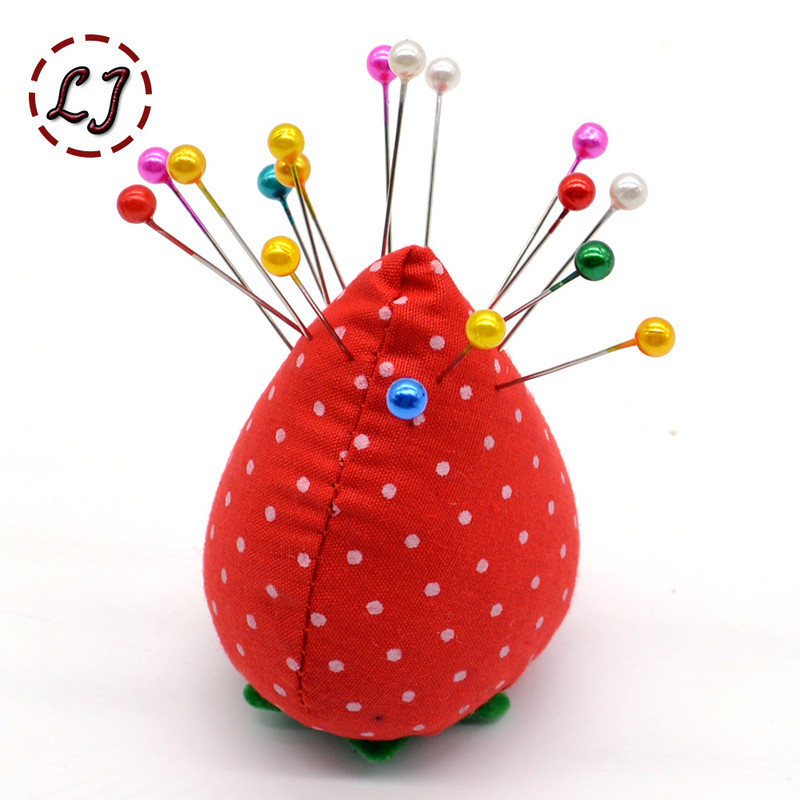 1 vnt. rutulinio pomidoro formos adatos pagalvėlė su elastiniu riešo diržu „pasidaryk pats“ rankdarbių įrankis, skirtas susiūti rankdarbiams.