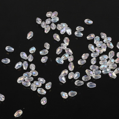 Kuumad värvilised 3 * 5 mm 100 tk Rondelle Austria lihvitud klaashelmed pisaratilga kristallhelmed rõivaste kaunistamiseks käsitööks isetegemiseks