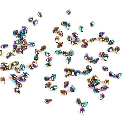 Kuumad värvilised 3 * 5 mm 100 tk Rondelle Austria lihvitud klaashelmed pisaratilga kristallhelmed rõivaste kaunistamiseks käsitööks isetegemiseks