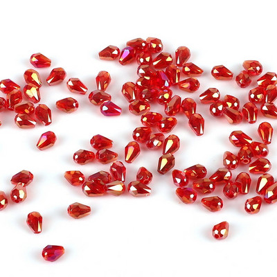 Kuumad värvilised 3 * 5 mm 100 tk Rondelle Austria lihvitud klaashelmed pisaratilga kristallhelmed rõivaste kaunistamiseks käsitööks isetegemiseks