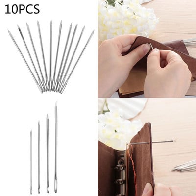 10PCS Special Stainless Steel DIY Leather craft Triangular Needles Needlework Pin Stitch Leather