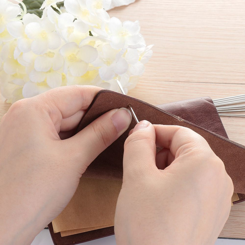 10 ΤΕΜ. Ειδική χειροτεχνία από ανοξείδωτο ατσάλι DIY Δερμάτινη χειροτεχνία Τριγωνικές βελόνες με βελόνες με καρφίτσα βελονιά δέρμα