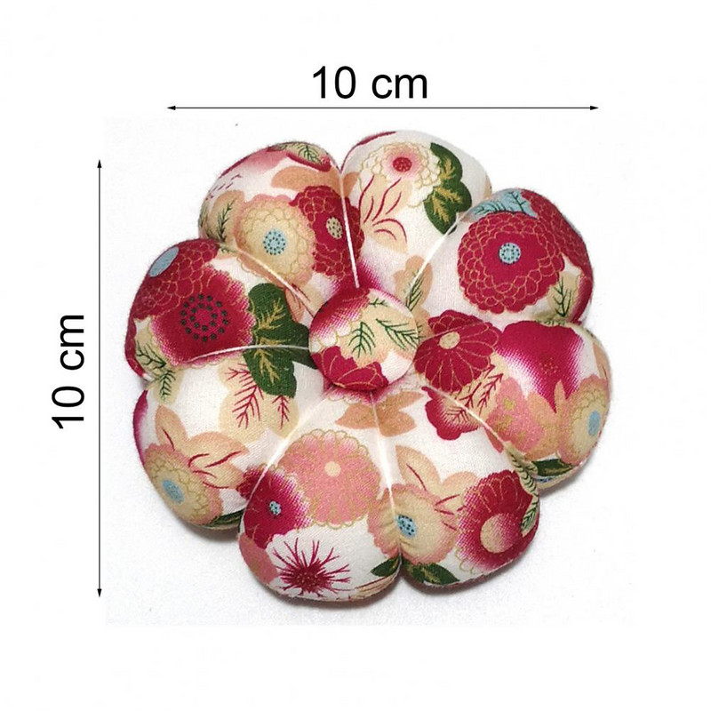 Pehme puutega kõrvitsakujuline kaasaskantav nõelapadi, käsitsi valmistatud õmblusnõela padi koduseks nõelapadjandiks