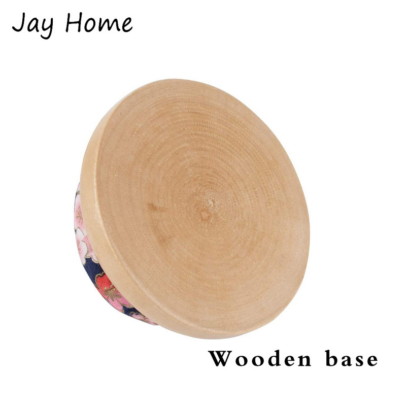 1 tk õmblusnõela padi, kantav randmenõelapadjad Armas lilleline puidust alus nõelanõela padjahoidja näputöö jaoks