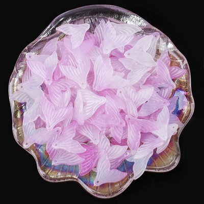 50 gab. Nāriņas astes formas krelles akrila caurums brīvas krelles DIY rotaslietām kaklarotas kulonu aksesuārs R0129