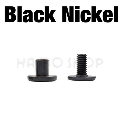 10 rinkinių, metalinių tvirtų varžtų vinių kniedės, dvigubos išlenktos galvos diržo juostos, kniedės, knygų varžtai, skirti bagažui, odiniams rankdarbiams, drabužiams / krepšiui / batams