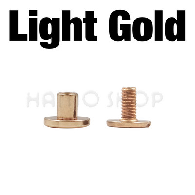 10 rinkinių, metalinių tvirtų varžtų vinių kniedės, dvigubos išlenktos galvos diržo juostos, kniedės, knygų varžtai, skirti bagažui, odiniams rankdarbiams, drabužiams / krepšiui / batams