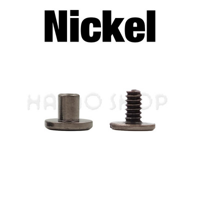 10 rinkinių, metalinių tvirtų varžtų vinių kniedės, dvigubos išlenktos galvos diržo juostos, kniedės, knygų varžtai, skirti bagažui, odiniams rankdarbiams, drabužiams / krepšiui / batams