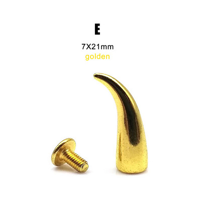 10 komplekti Metallkaunistusega Punk Bullet Warhead Spike koonus Kruvi tagasi Neet Stud punkt Nael Nahast krae kott Vöö jope Kingade remont