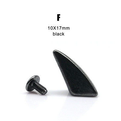 10 komplekti Metallkaunistusega Punk Bullet Warhead Spike koonus Kruvi tagasi Neet Stud punkt Nael Nahast krae kott Vöö jope Kingade remont