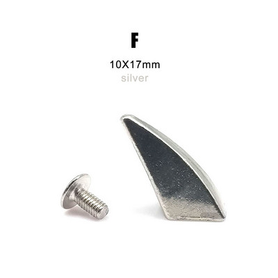 10 komplekti Metallkaunistusega Punk Bullet Warhead Spike koonus Kruvi tagasi Neet Stud punkt Nael Nahast krae kott Vöö jope Kingade remont