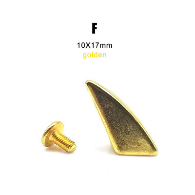 10 komplekti Metallkaunistusega Punk Bullet Warhead Spike koonus Kruvi tagasi Neet Stud punkt Nael Nahast krae kott Vöö jope Kingade remont