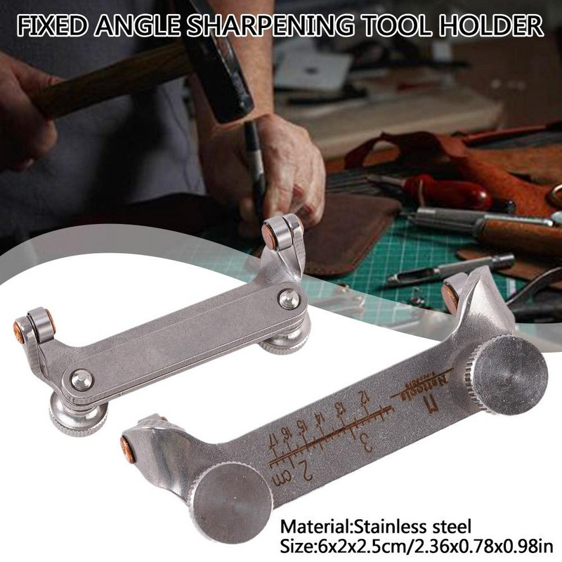 Suport pentru instrumente de ascuțit cu unghi fix din oțel inoxidabil Ascuțitor de șlefuit, bricolaj, cuțit din piele, instrumente auxiliare de șlefuit