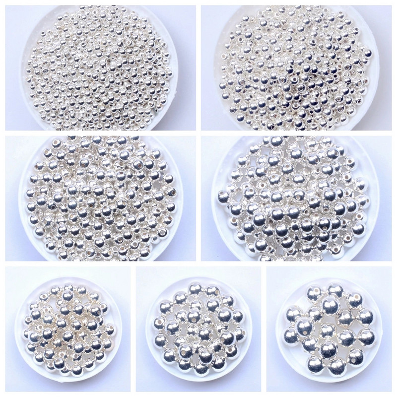 3–12 mm kullast/hõbedast lahtised metallist siledad vahehelmed näputöötarvikute ja ehete valmistamiseks