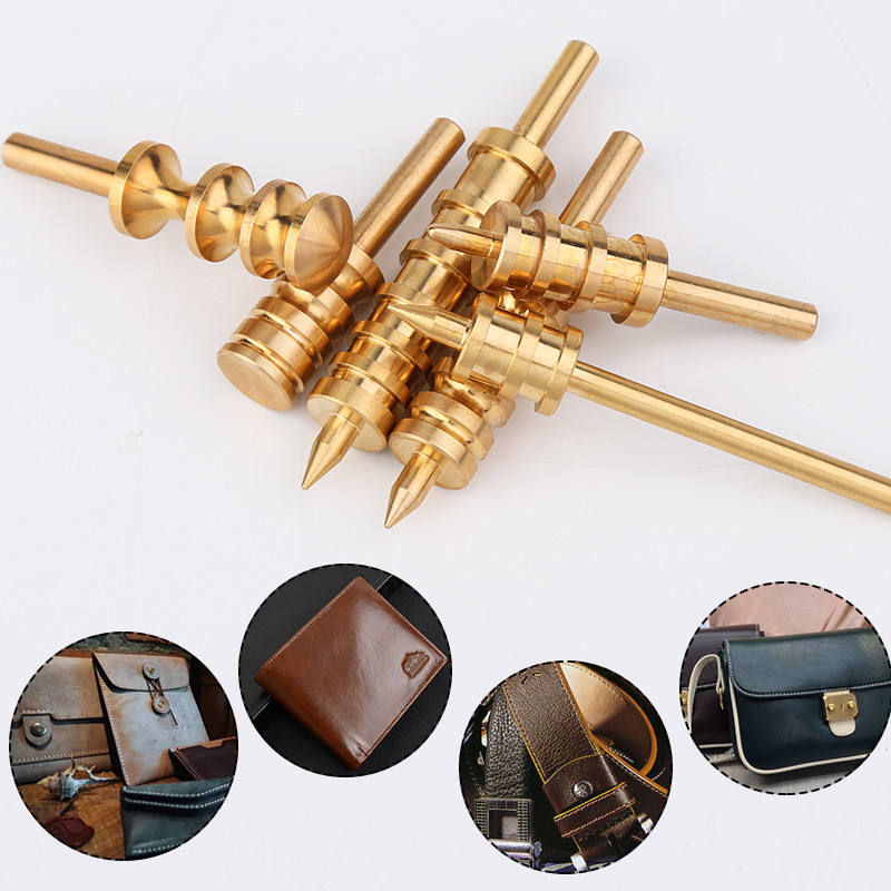 KRABALLi nahapõletaja terava või lameda otsaga metallist nahast servade käsitöötööriistad naha lihvimistööriistade servapõleti jaoks