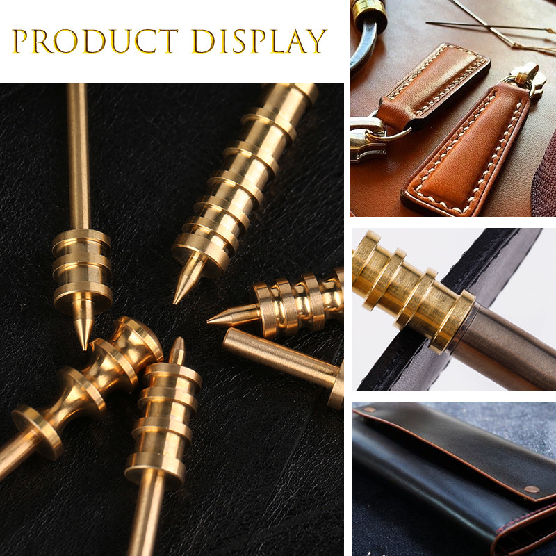 KRABALLi nahapõletaja terava või lameda otsaga metallist nahast servade käsitöötööriistad naha lihvimistööriistade servapõleti jaoks