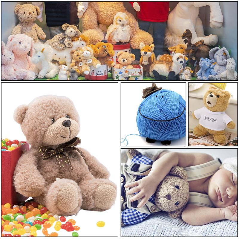 100gab Eyeball Lelles Aksesuāri Melns Plastmasas Plīša Drošības Acis Amigurumi Rotaļlietām 6mm 8mm 12mm DIY Funny Rotaļlieta Eyes Dzīvnieks