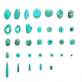 33Styes 30g Ακρυλικό Απομίμηση Μπλε Τυρκουάζ Χάντρες Στρογγυλές Οβάλ Καρδιά Tube Space Beads Χάντρες ρούχων για χειροτεχνίες ραπτικής Χειροποίητες